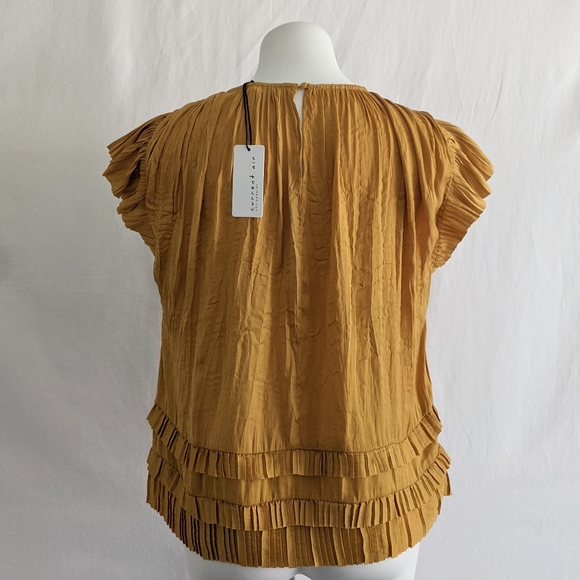 Current Air Los Angeles Ruffle Sleeve Blouse XS, NWT - Picture 7 of 7